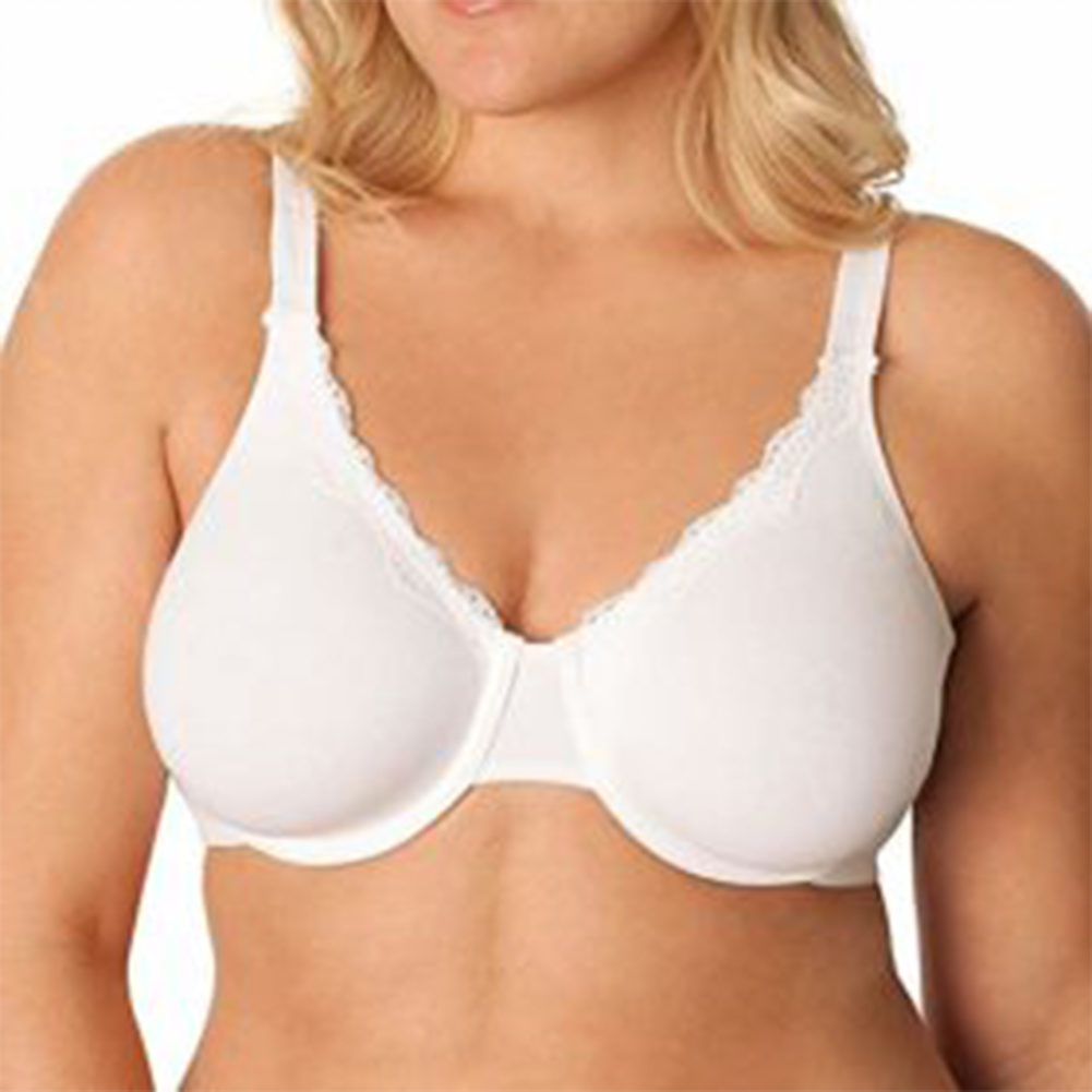 Women Cotton Stretch Extreme Comfort Lace Bra - : The