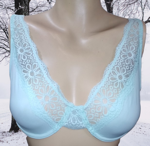 Ladies Underwired Smooth Cup Non Padded-Non Foam Lace Design Bra
