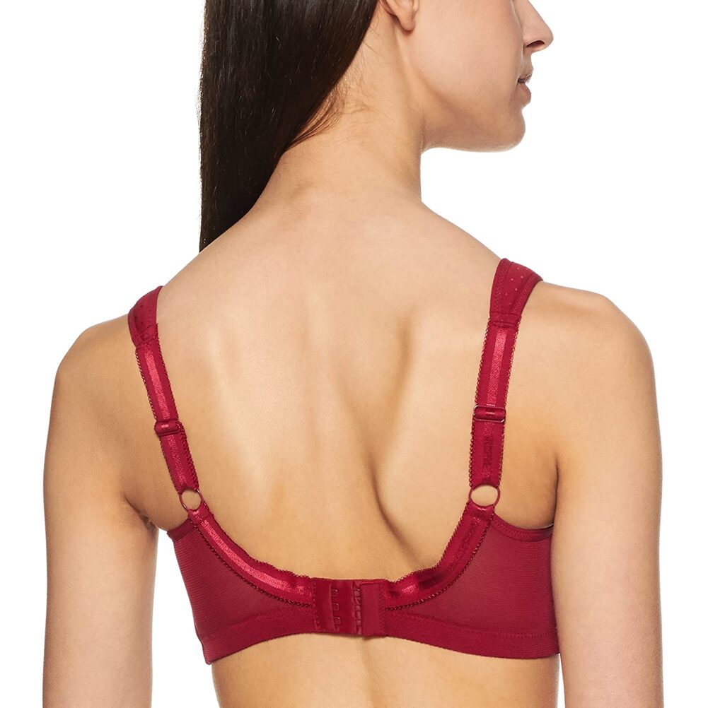 Non-Padded  Wire free Full Coverage Bra for women Maroon - Image 2