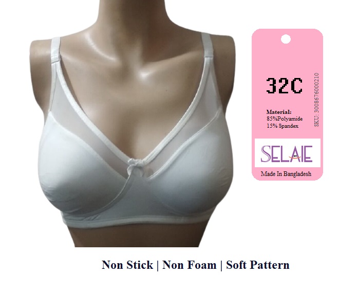Bra for Women Non Foam Non Stick Full Coverage White Color - :  The Ultimate Destination for Women's Undergarments & Leading Women's  Clothing Brand in Bangladesh Online Shopping With Home Delivery