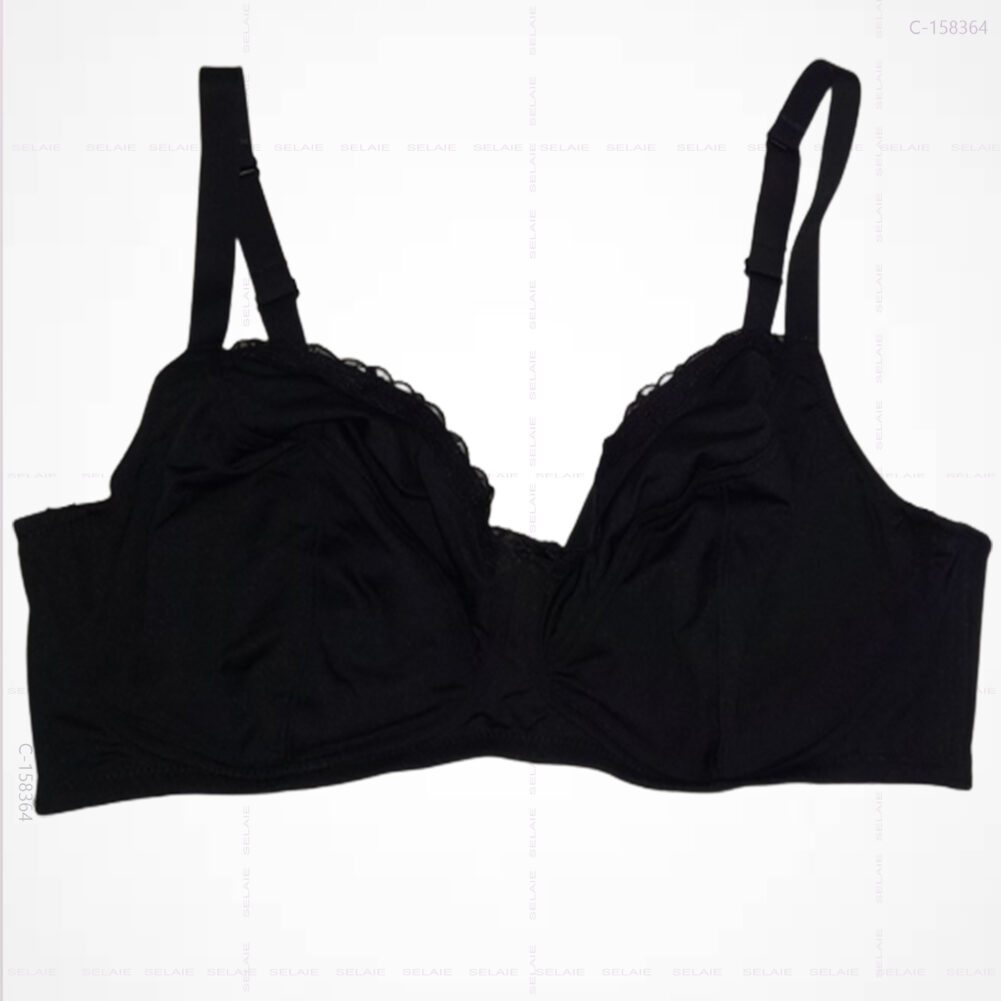 Bra for women Non Foam Non Wire Full Coverage Black