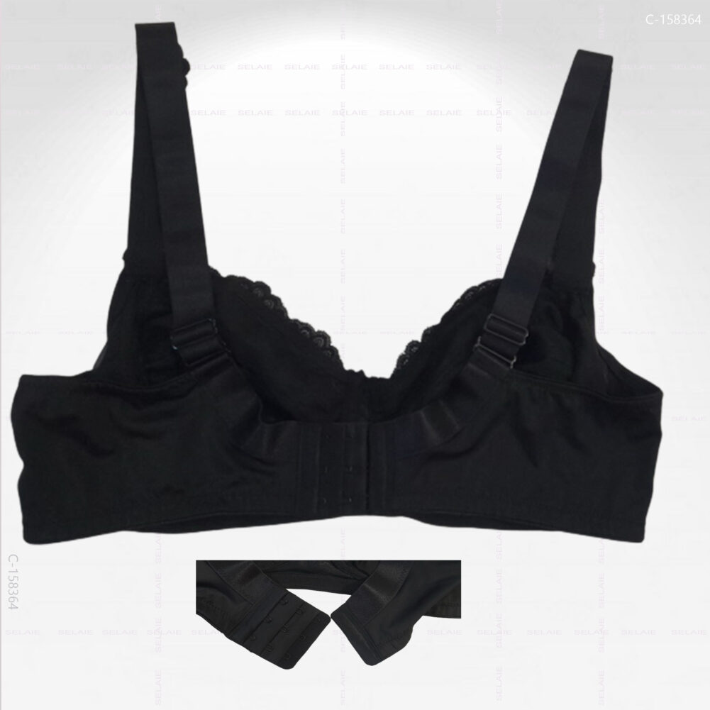 Non Foam Non Wire Full Coverage Bra Black