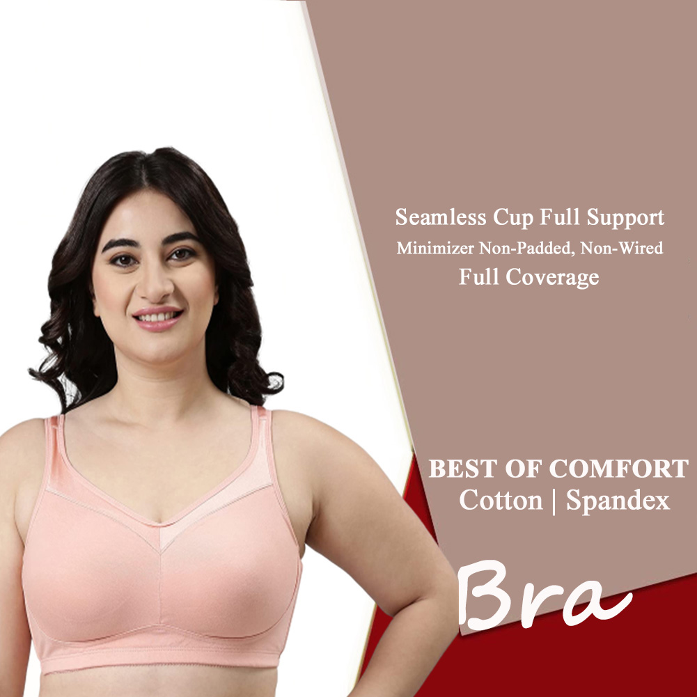 Buy Fashiol Women Full Coverage Cotton Pals Size Minimizer Bra