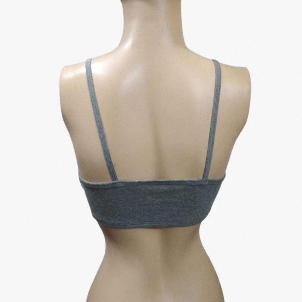 Cotton Training Bras for Young Girls Grey - Image 3