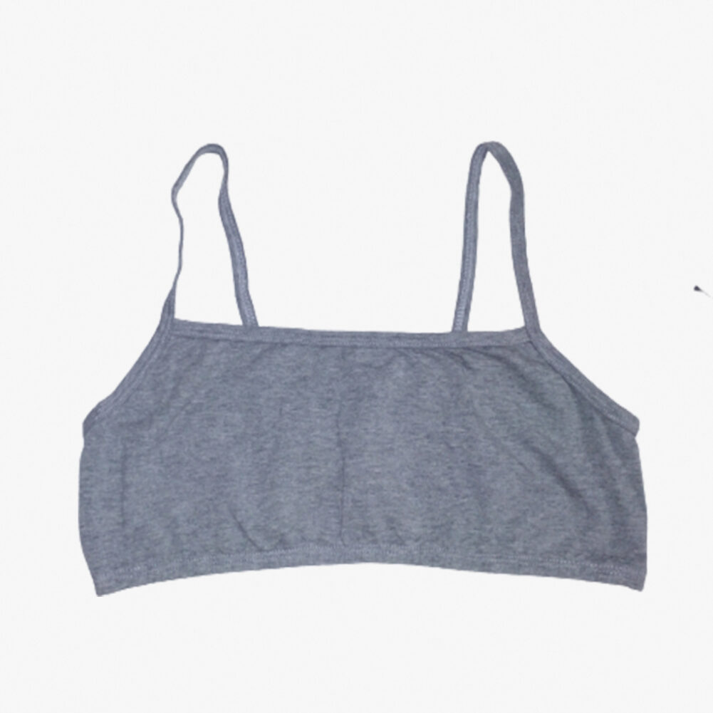 Cotton Training Bras for Young Girls Grey - Image 4