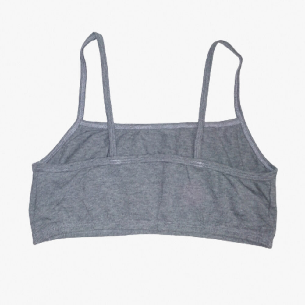 Cotton Training Bras for Young Girls Grey - Image 5