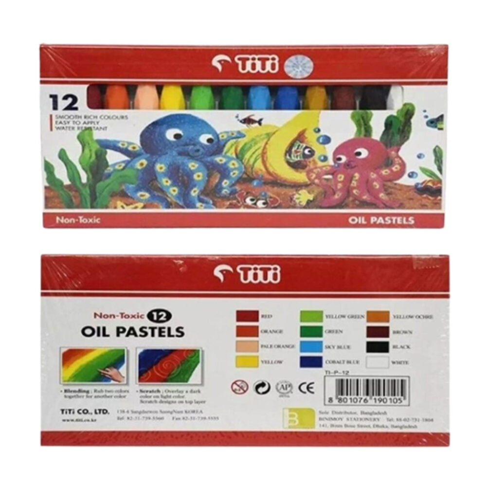 TITI oil pastel Color Pencil - 12 colours