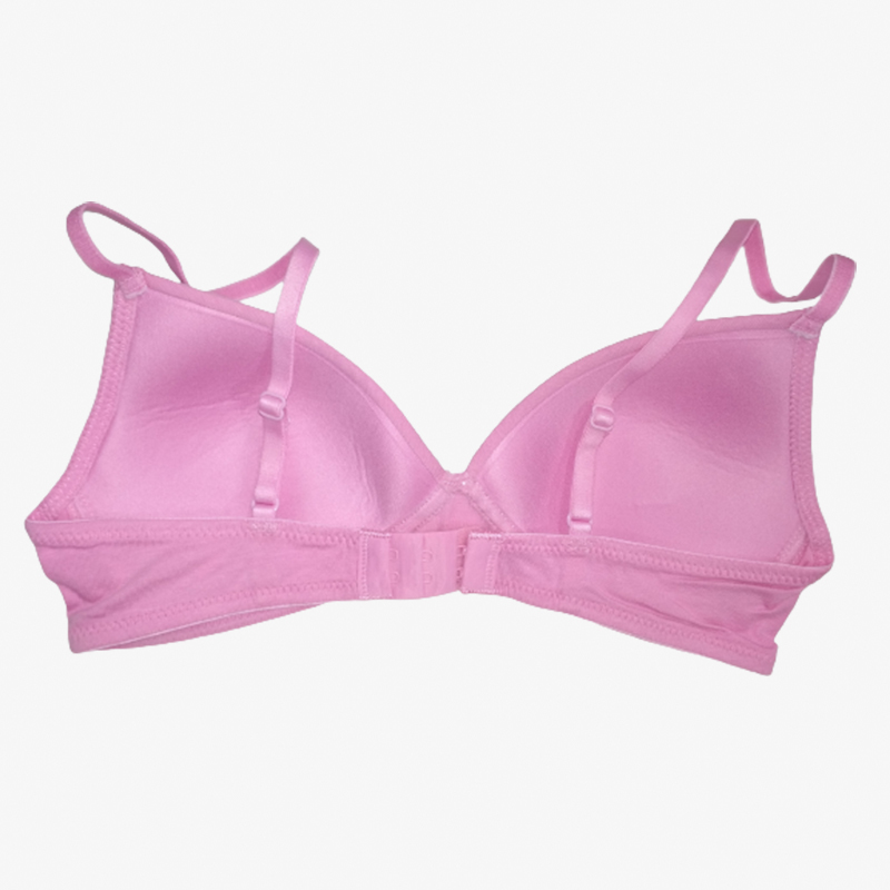 Shop the Latest Trend Pink Cotton Padded Bra with Non-Wire Design